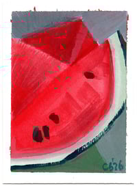 Watermelon 2 - Gouache Painting