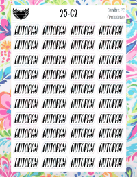 Image 3 of Auto Pay Sticker Font C-C24