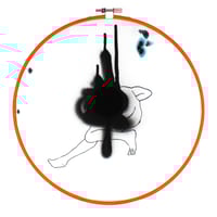 Image 1 of 'Resting Male' - Embroidery