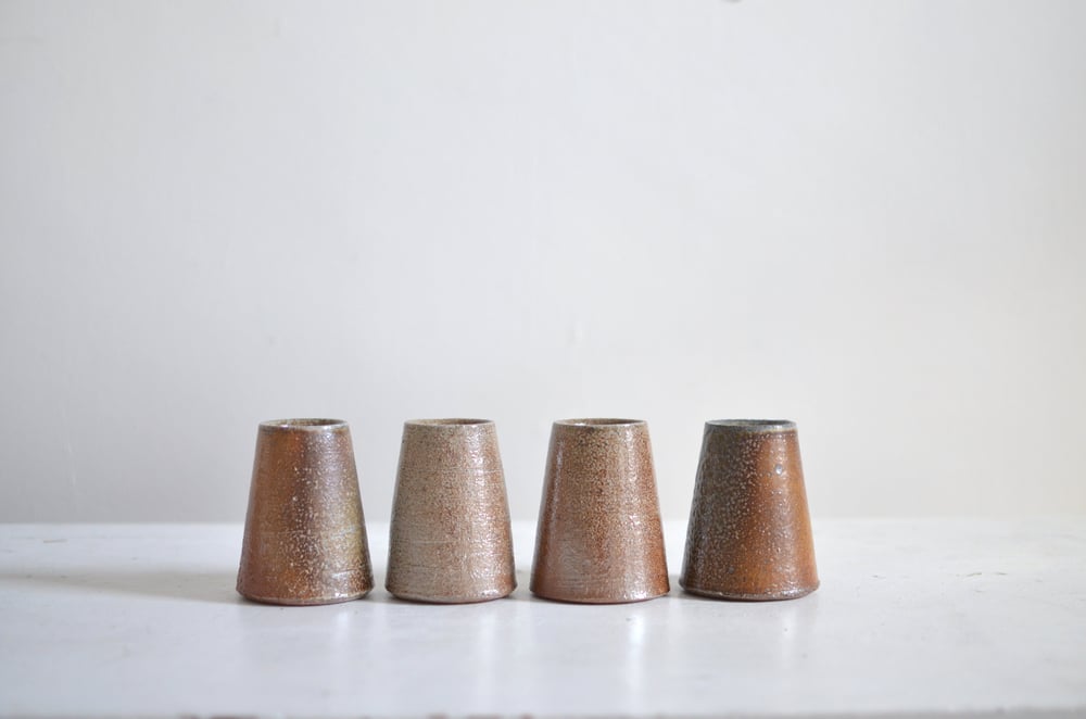 Image of Salt glazed conical vase