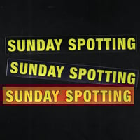 Sunday Spotting frame sticker 19cm
