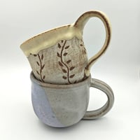 Image 3 of Sgraffito Vine Mug - Yellow Salt
