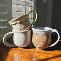 Image 5 of Sgraffito Vine Mug - Yellow Salt