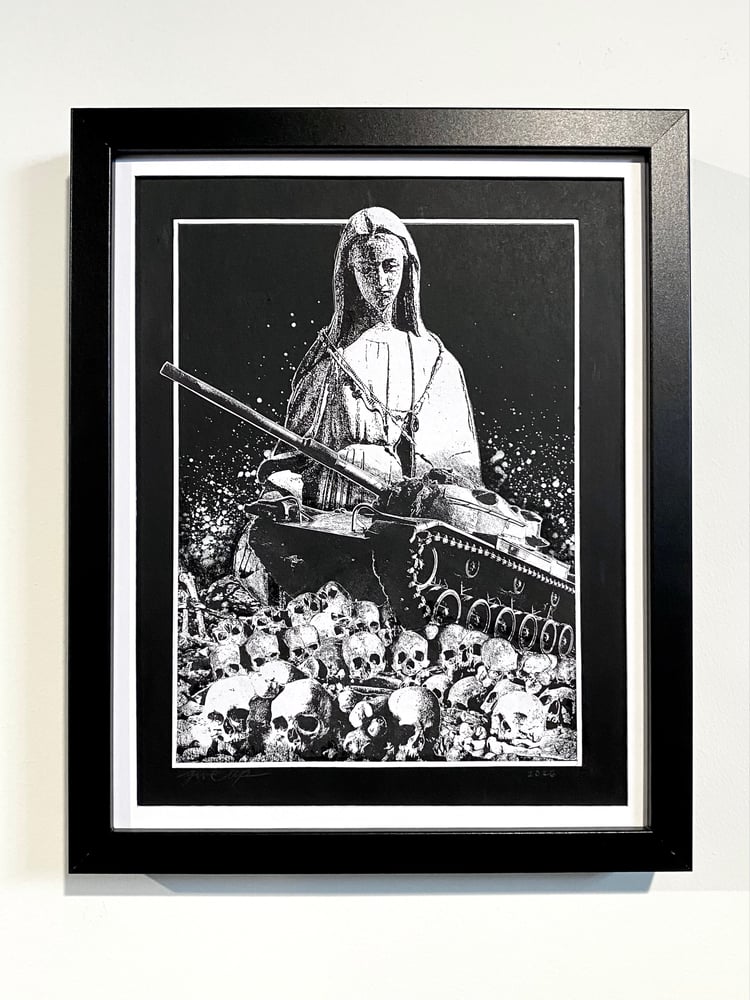 Image of 'annihilation, offensive' original collage