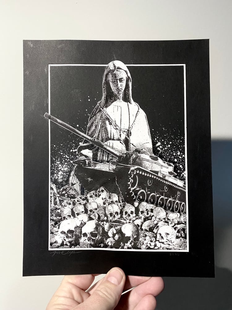 Image of 'annihilation, offensive' original collage