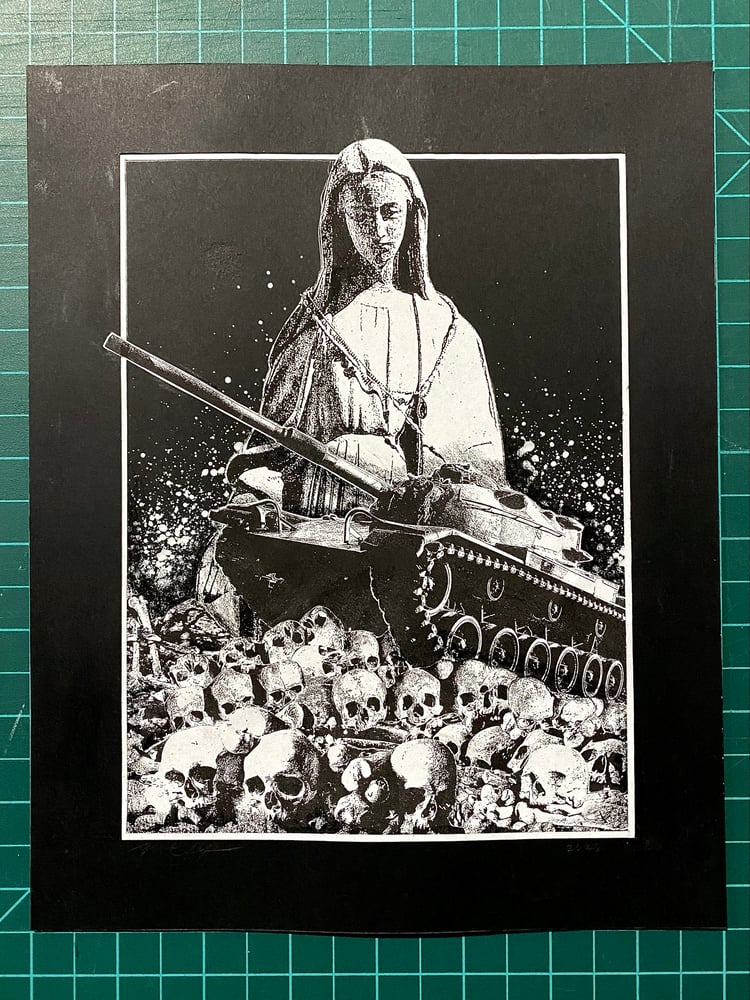 Image of 'annihilation, offensive' original collage