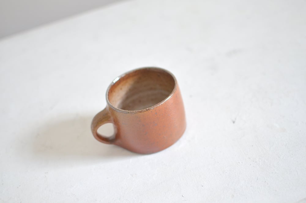 Image of Orange salt glazed mug