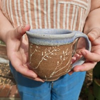 Image 2 of Mug- Winter Branches/Ilmenite Blue