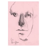 Image 1 of Beside A Window  - Charcoal on Paper 