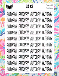 Image 7 of Auto Pay Sticker Font C-C24