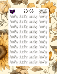 Image 9 of Auto Pay Sticker Font C-C24