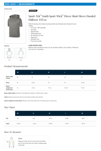 Image 9 of Riptide Youth and Adult Sport-Wick Short Sleeve Hoodies