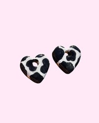 Heart Cow Print Jackets