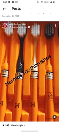 Hermes Toothbrushes 