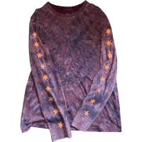 Image 2 of Mr. Sun ✷ Maroon Tie–Dye Long Sleeve (L)