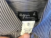 Image 3 of Agnes B Homme striped cotton shirt, size 3 (fits L)