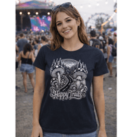 Image 2 of Happy Trails Mushroom Tee – Slim Fit Baby Doll T-Shirt
