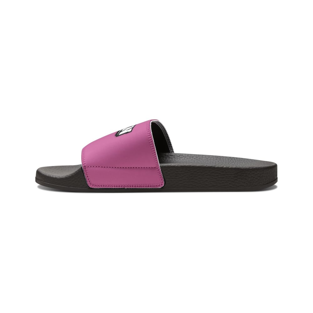 Image of Chosen 1 Slide Sandals — Women's Removable-Strap Pool Slides with 'Chosen I' Graphic