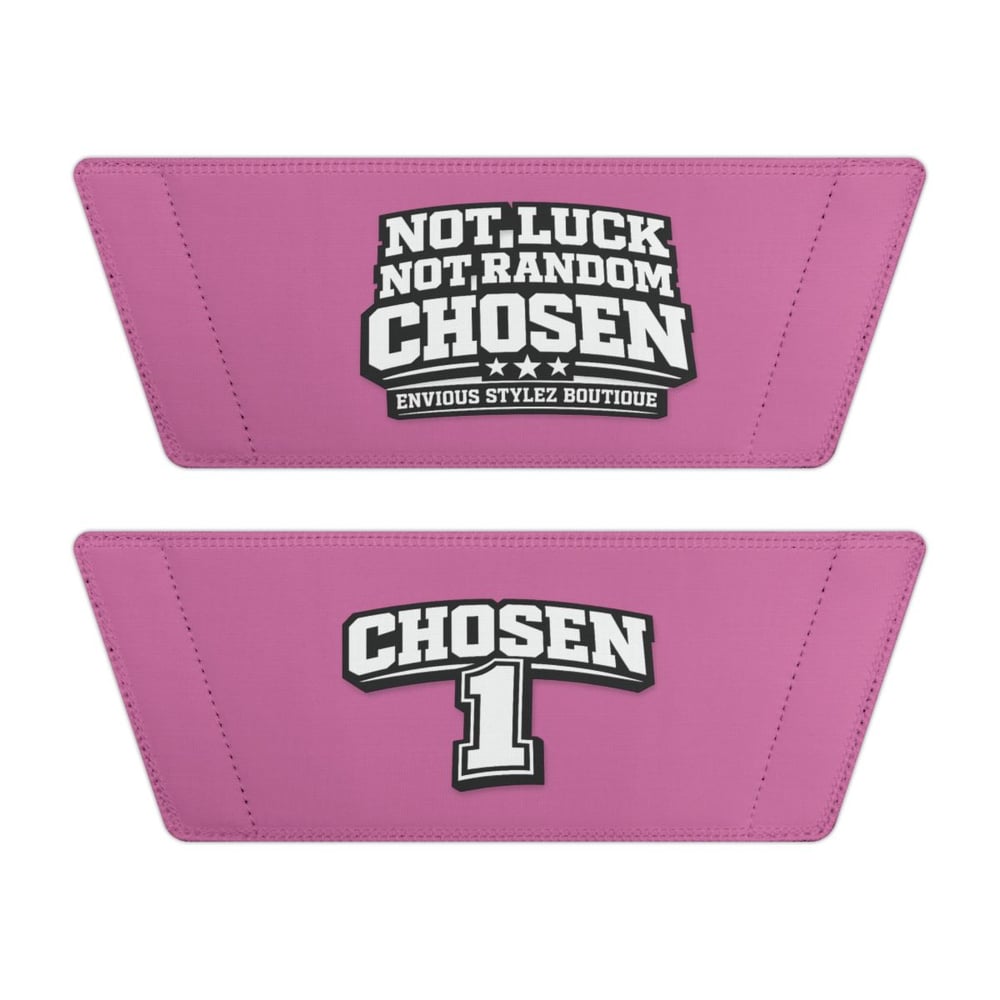 Image of Chosen 1 Slide Sandals — Women's Removable-Strap Pool Slides with 'Chosen I' Graphic