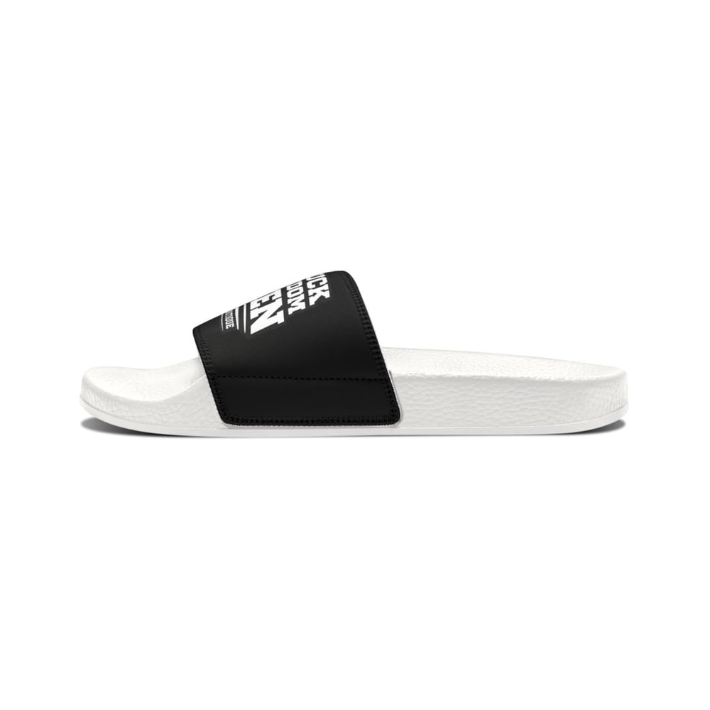 Image of Men’s Slides | "Chosen 1" Athletic Slide Sandals — Removable Strap, Casual Pool & Dorm Footwear