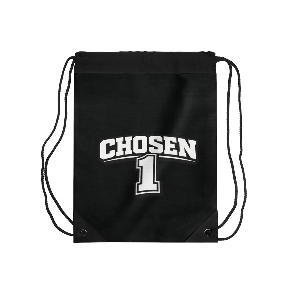 Image of Chosen 1 Drawstring Bag — 'Chosen' Motivational Gym Sack