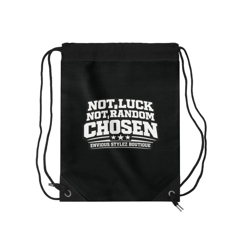 Image of Chosen 1 Drawstring Bag — 'Chosen' Motivational Gym Sack