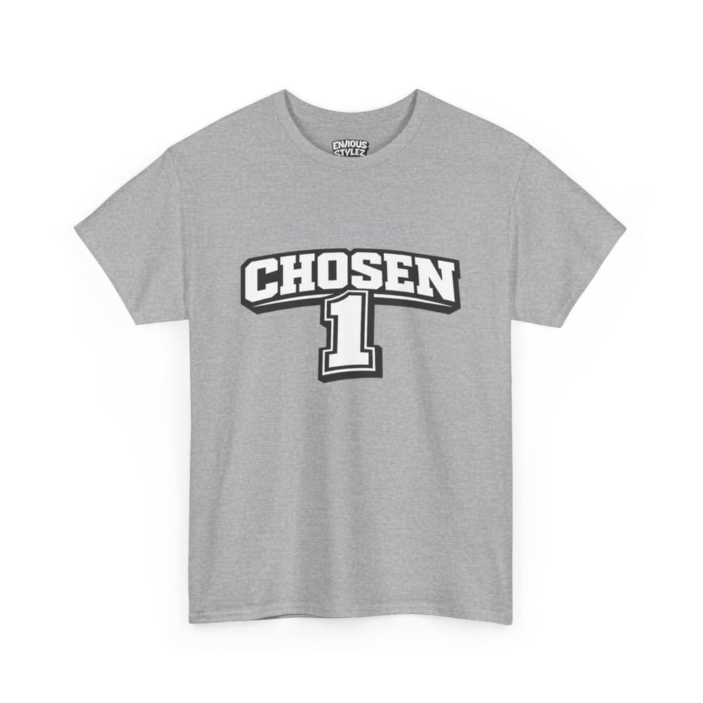 Image of Unisex Chosen 1 T-Shirt — "Chosen" Graphic Tee with 'Not Luck, Not Random, Chosen' Back Print