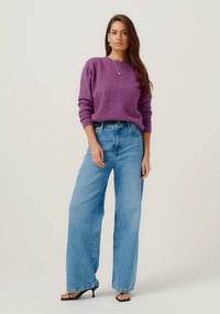 Image 1 of merino mink crew lilac