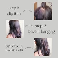 Image 3 of Gold Seashell Hair Vine (Short)