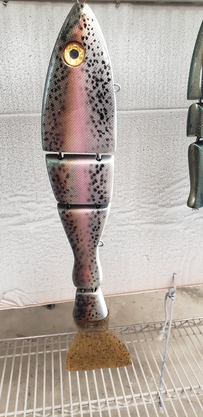 Image of FLOATING McCoy Monster. 15-1/2" 13ozs. Scaled Dark Trout.