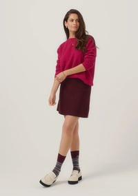 Image 2 of merino mink crew lupin