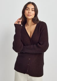 Image 3 of untouched world zoey cardigan cacao