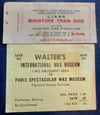 MULTIPLE SPECIALTY TICKETS FROM NEW YORK'S 1939 & 1964 WORLD'S FAIRS +TICKET BROCHURE