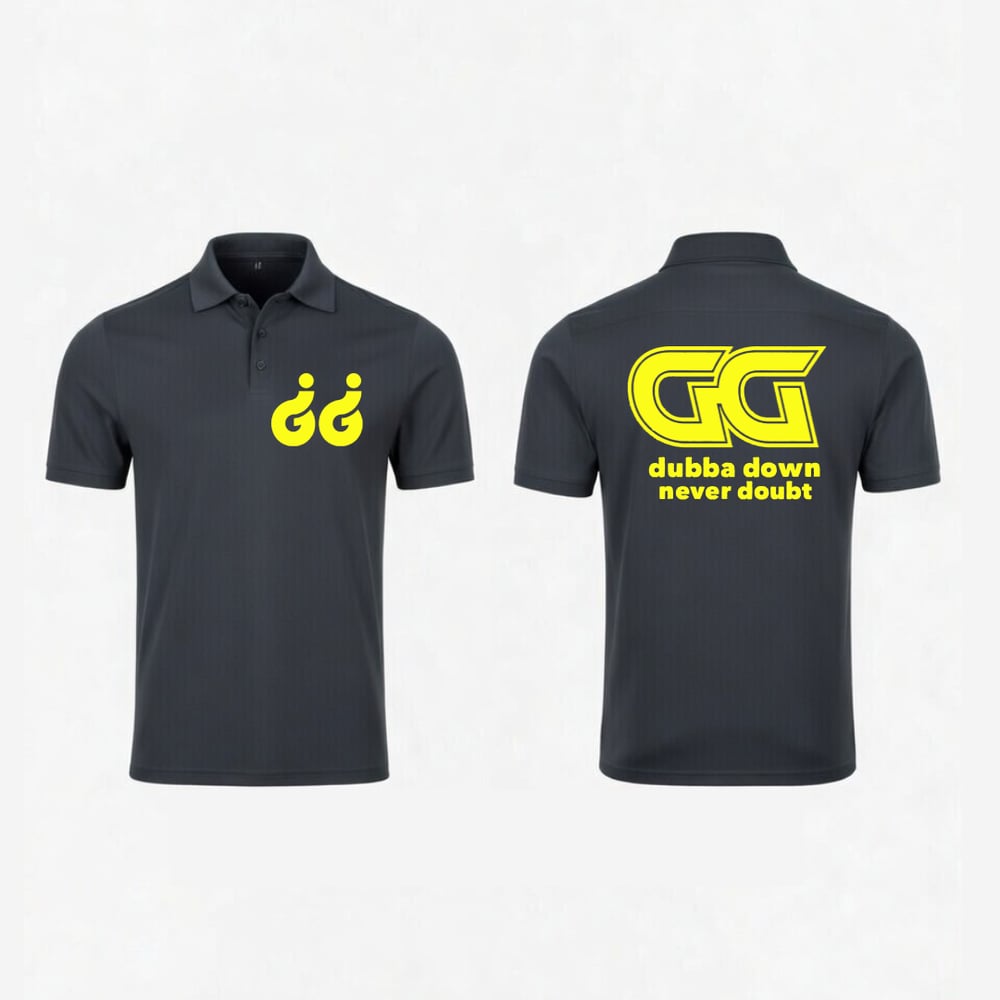 Image of Designer Dubba Down Polo (Grey/Yellow)