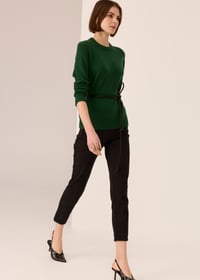 Image 3 of pol orsen crew knit green