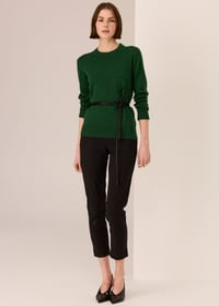Image 4 of pol orsen crew knit green