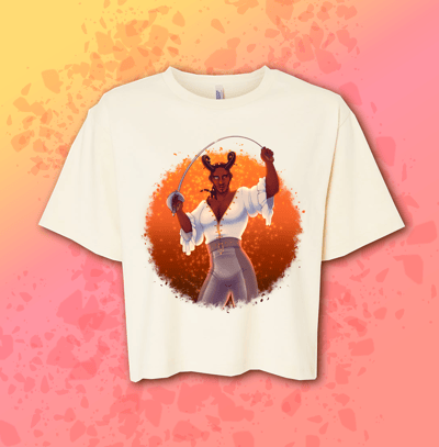 Image of Wyll Fencing Shirt - American Apparel Women's Fine Jersey Boxy Tee