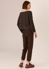 Image 2 of pol rowan knit pant chocolate