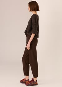 Image 3 of pol rowan knit pant chocolate