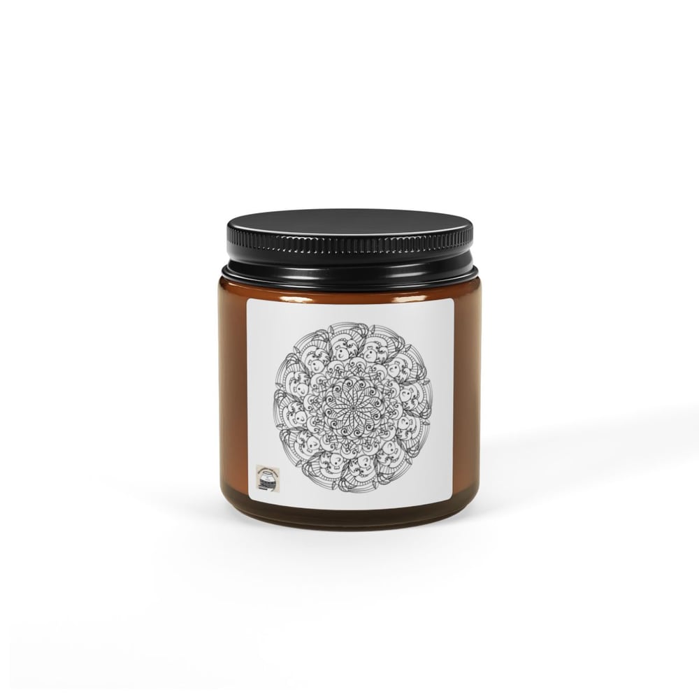 Image of Mandala Amber Soy Candle — Relaxing Scented Jar Candle (Multi-Size)
