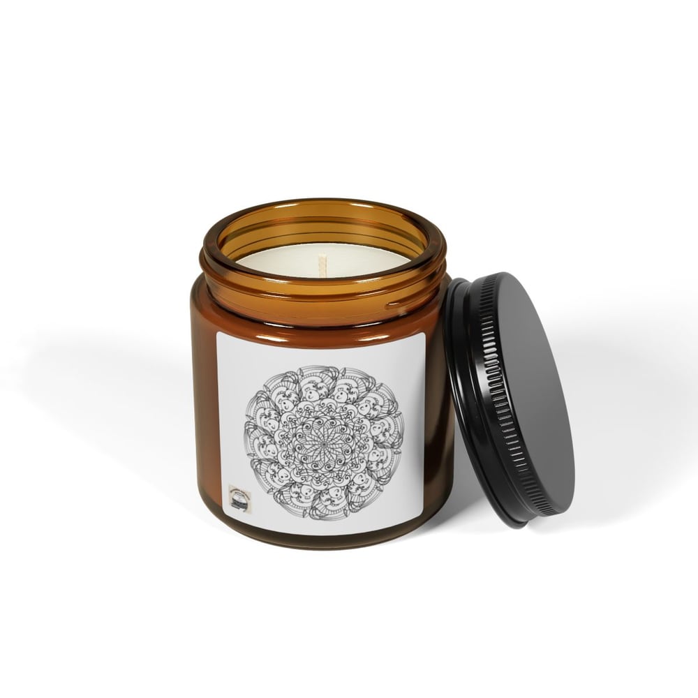 Image of Mandala Amber Soy Candle — Relaxing Scented Jar Candle (Multi-Size)