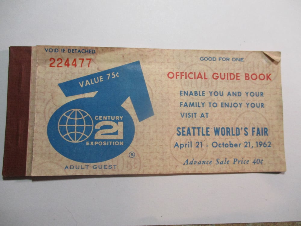 2 UNUSED EXPO TICKETS--1940 NEW YORK RARE SPECIMEN + AN UNUSED 1962 CENTURY 21 FULL TICKET BOOK