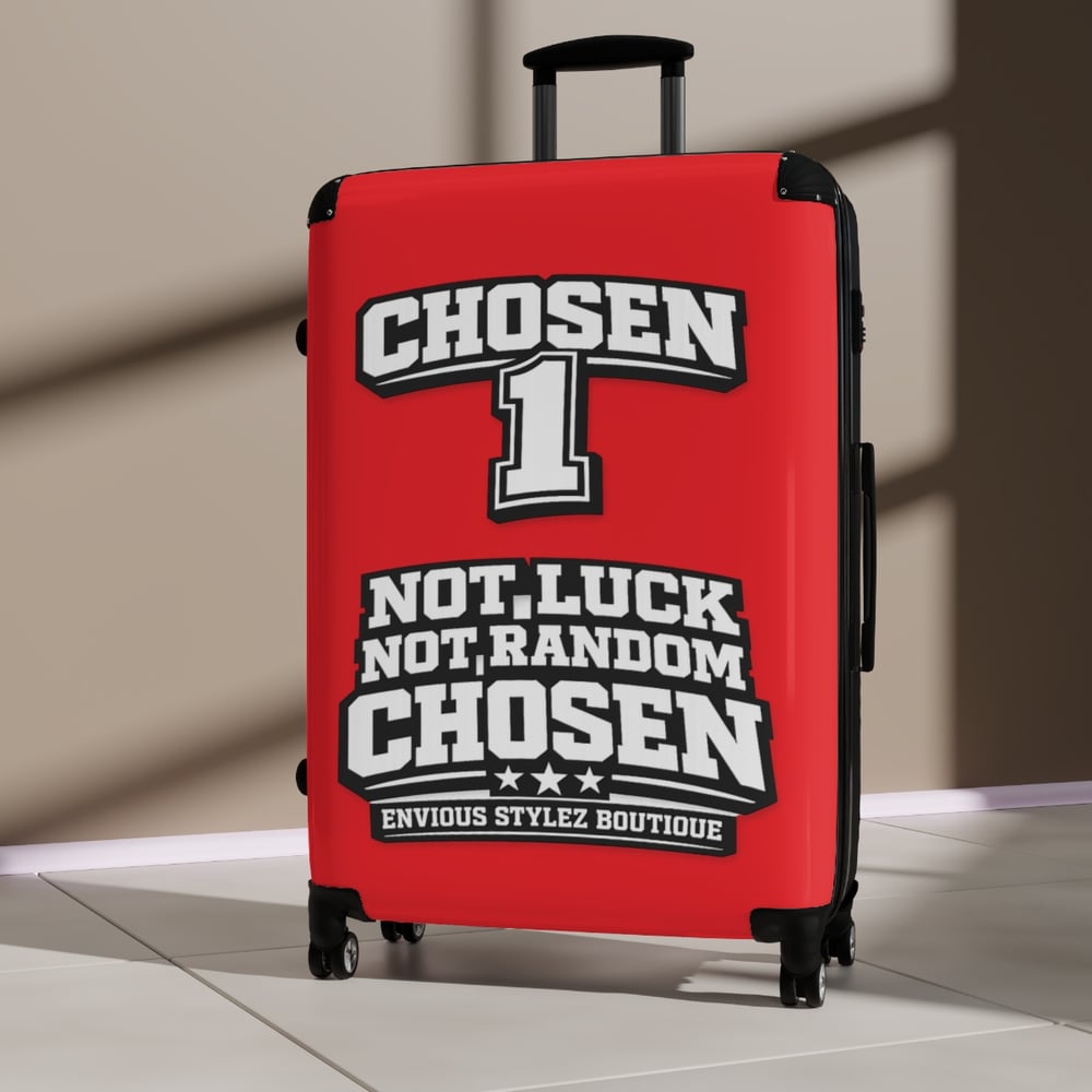 Image of Chosen 1 Carry-On Suitcase — "Not Luck, Not Random, Chosen" Travel Luggage