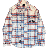Image 2 of Punk Rocker Lucky Brand Flannel ✷ Dyed by-hand! (XL)
