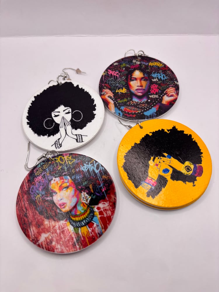 Image of Afro Art  Earrings