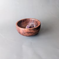 Image 4 of Large Altar Bowl - Figured Walnut 3.85" x 1.85"
