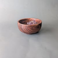 Image 2 of Large Altar Bowl - Figured Walnut 3.85" x 1.85"