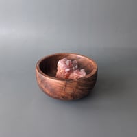 Image 2 of  Large Altar Bowl - Figured Walnut 4" x 2"