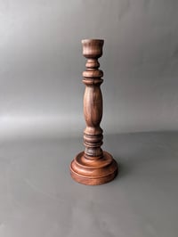 Image 3 of Turned Candlestick - Walnut 3.75" x 10.25"