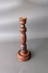 Image 4 of Turned Candlestick - Walnut 3.75" x 10.25"